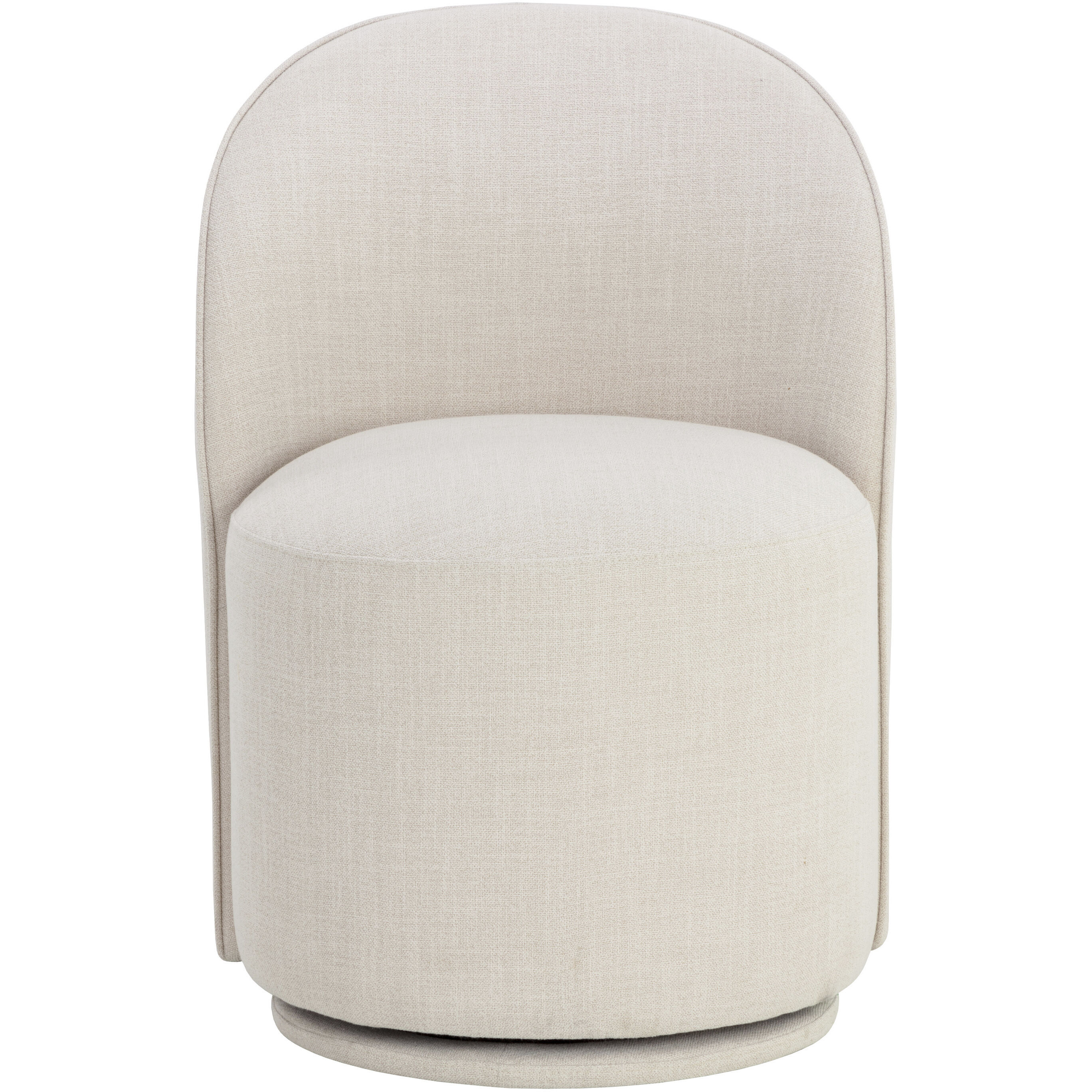 Cavoli Effie Linen Swivel Dining Chair